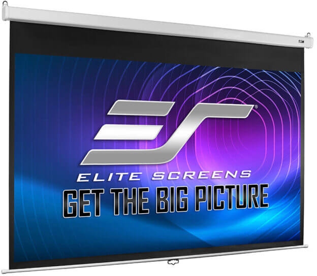 Elitescreens  SRM-PRO 220 cm x125 cm Format 16:9 SLOW RETRACTION