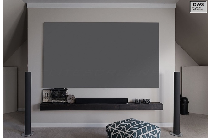 Ecran de proiectie ptr ALR LONG THROW Elitescreens  299 x 168, Full Grey  DWF135DHD3 rama fixa