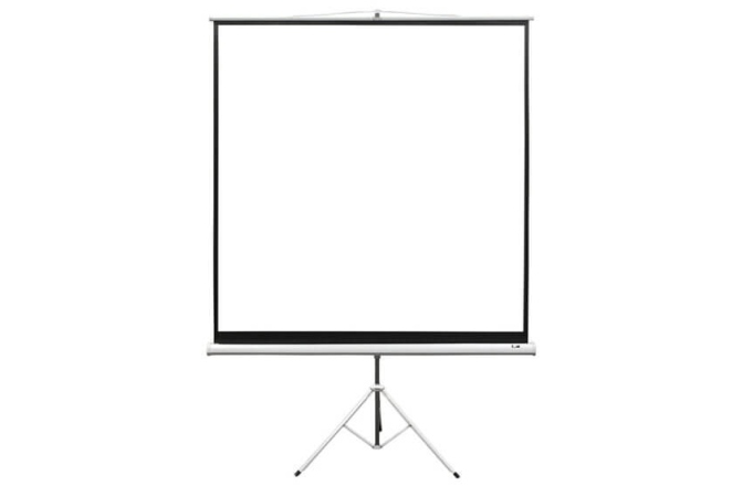 Ecran de proiectie trepied Elitescreens T136NWS1 244cm x 244cm rama alba