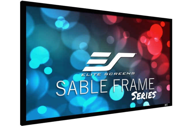 Ecran proiectie cu rama fixa de perete Elitescreens 299 x 167.9 cm SABLEFRAME ER135WH1 Format 16:9