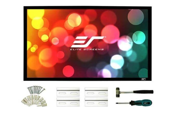 Ecran proiectie cu rama fixa de perete Elitescreens 299 x 167.9 cm SABLEFRAME ER135WH1 Format 16:9