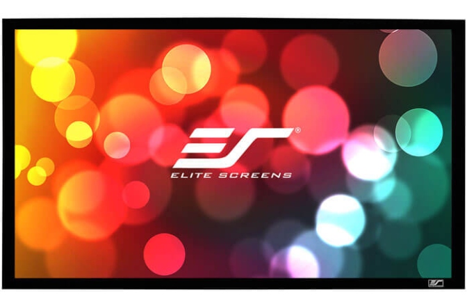 Ecran proiectie cu rama fixa de perete Elitescreens 299 x 167.9 cm SABLEFRAME ER135WH1 Format 16:9