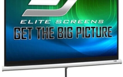 Ecran proiectie cu trepied Elitescreens 244 x 183 cm profesional format 4:3 carcasa alba