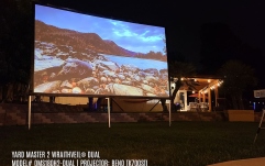 Ecran proiectie de podea Elitescreens  265.7 x 149.4 cm Yard Master 2 Dual OMS120H2-DUAL Format 16:9