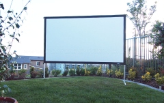Ecran proiectie de podea Elitescreens 299 x 168 cm Yard Master 2 Dual OMS135H2-DUAL Format 16:9