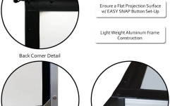 Ecran proiectie de podea Elitescreens 299 x 168 cm Yard Master 2 Dual OMS135H2-DUAL Format 16:9