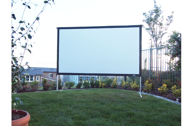 Ecran proiectie de podea Elitescreens 299 x 168 cm Yard Master 2 Dual OMS135H2-DUAL Format 16:9