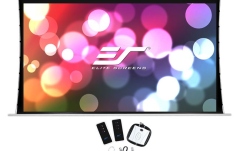 Ecran proiectie electric cu montare pe perete sau tavan Elitescreens Saker SKT110XHW-E12