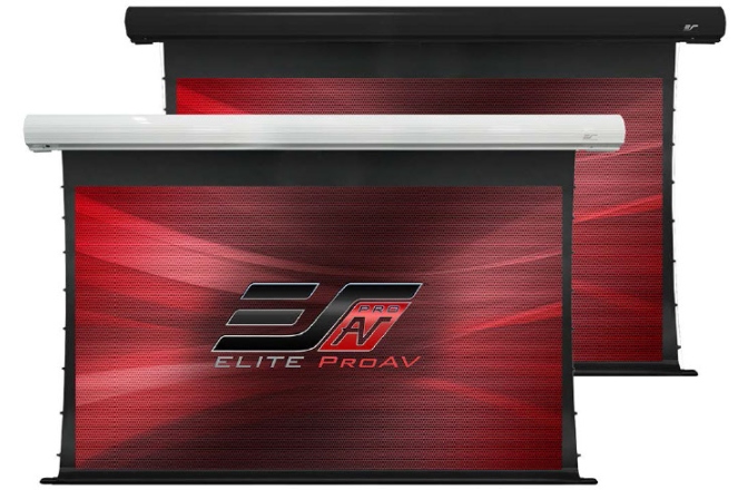 Ecran proiectie electric cu montare pe perete sau tavan Elitescreens Saker SKT120XHW-E10