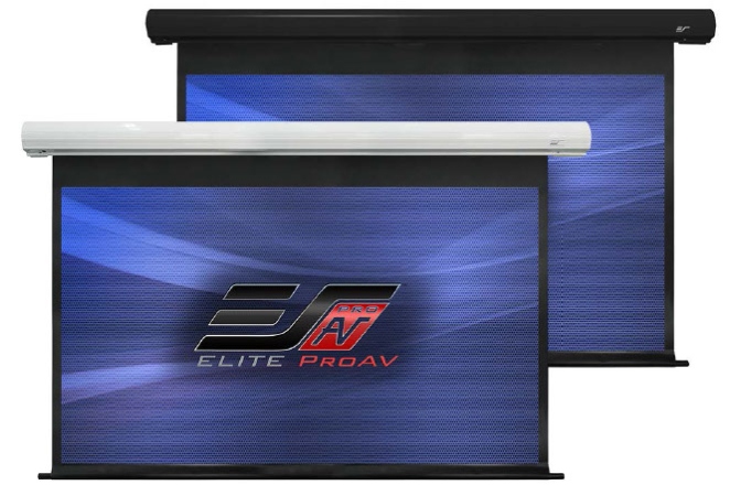 Ecran proiectie electric cu montare pe perete sau tavan Elitescreens Saker SK150NXW2-E6
