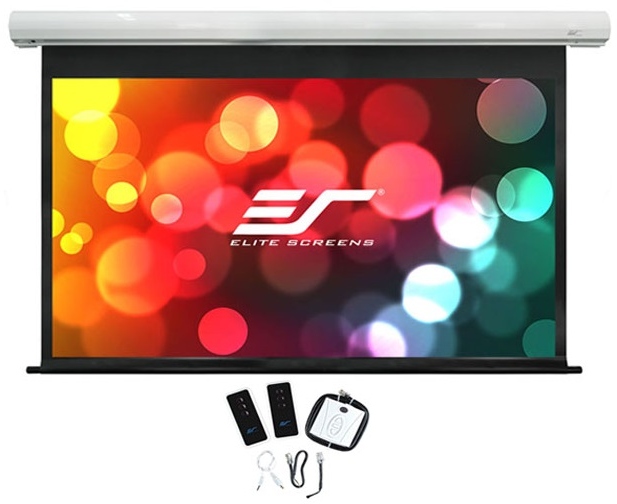 Ecran proiectie electric cu montare pe perete sau tavan Elitescreens Saker SK200XVW2