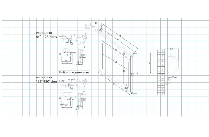 Ecran proiectie electric Elitescreens  200 x 126 cm ELECTRIC90X Format 16:10 Trigger 12v