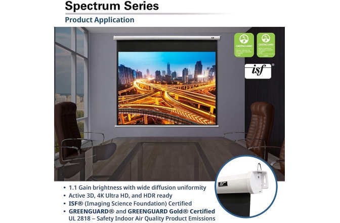 Ecran proiectie electric Elitescreens  203 x 152 cm ELECTRIC100V 1 telecomanda Format 4:3 Trigger 12v