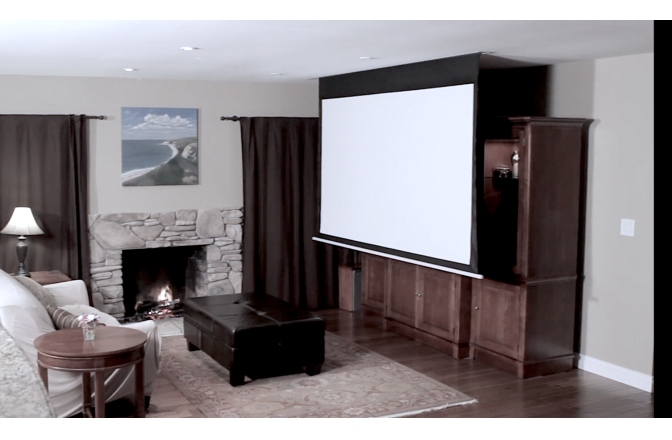 Ecran proiectie electric Elitescreens 243,5 x 136,9 cm Evanesce B EB110HW2-E12 Format 16:9