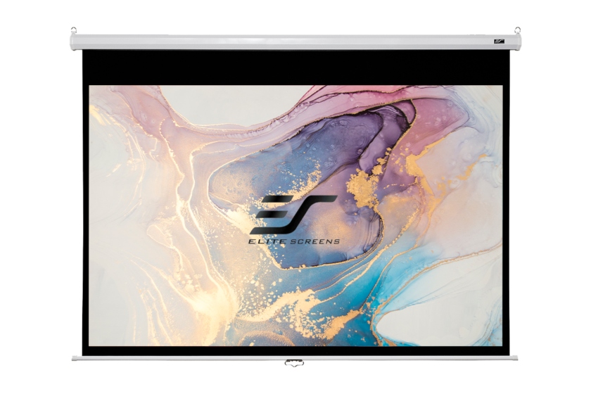 Elitescreens Ecran proiectie manual, perete/tavan, 332 X 186.7 cm, M150XWH2 , Format 16:9
