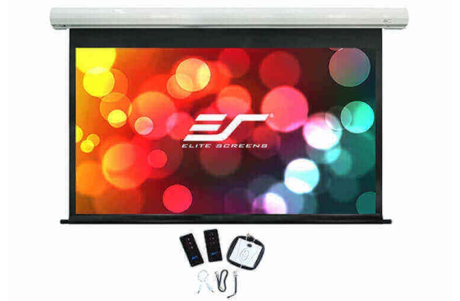 Ecran proiectie electric perete/tavan Elitescreens 243,8 x 137,2 cm Saker SK110XHW-E12 Format 16:9