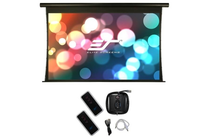 Ecran proiectie electric perete/tavan Elitescreens 265.7 x 149.6 cm Saker SKT120UHW-E20 16:9 Drop 50cm
