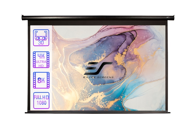 Ecran proiectie electric perete/tavan  Elitescreens  276.9 x 155.7 cm ELECTRIC125H format 16:9 trigger 12V