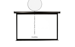 Ecran proiectie electric perete/tavan  Elitescreens  276.9 x 155.7 cm ELECTRIC125H format 16:9 trigger 12V