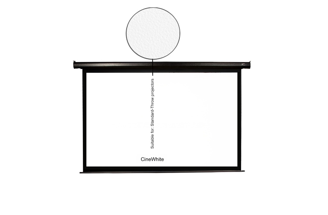 Ecran proiectie electric perete/tavan  Elitescreens  276.9 x 155.7 cm ELECTRIC125H format 16:9 trigger 12V