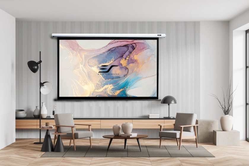 Elitescreens 86 x 104.6 cm VMAX84XWH2 Format 16:9 Trigger 12v