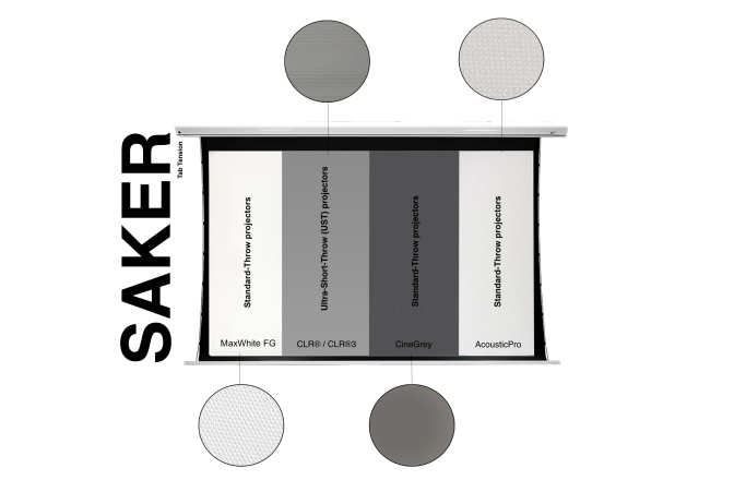 Ecran proiectie electric profesional perete/tavan Elitescreens  265.7 x 149.6 cm Saker SKT120XHW-E10 16:9