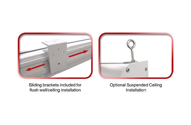 Ecran proiectie electric profesional perete/tavan Elitescreens  265.7 x 149.6 cm Saker SKT120XHW-E10 16:9