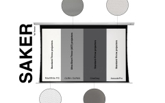 Ecran proiecție Elitescreens Ecran proiectie electric, 299 x 168 cm, Tensionat, Saker SKT135UHW2-E24, Format 16:9, Drop 60cm, Trigger