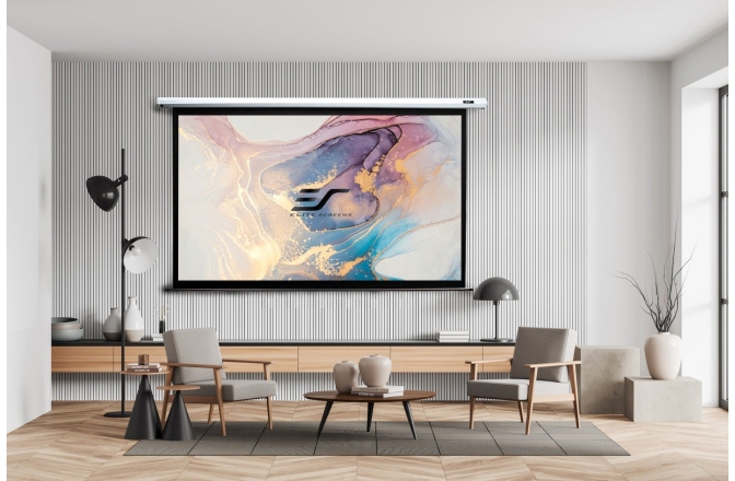 Ecran proiecție Elitescreens Ecran proiectie electric, perete/tavan, 234.7 x 132 cm, VMAX106XWH2-E24,Format 16:9, Trigger 12V, Drop 60cm
