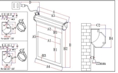 Ecran proiecție Elitescreens Ecran proiectie electric, perete/tavan, 234.7 x 132 cm, VMAX106XWH2-E24,Format 16:9, Trigger 12V, Drop 60cm