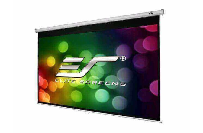 Ecran proiectie manual perete/tavan Elitescreens 265,6 X 149,3 cm M120XWH2-E24  Format 16:9 60 cm black drop