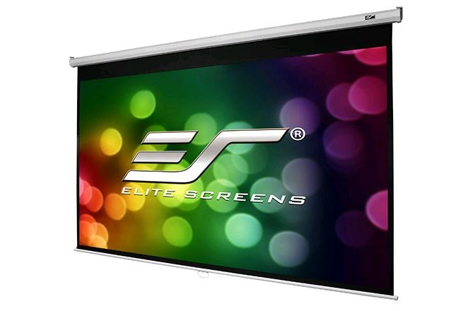 Ecran proiectie manual perete/tavan Elitescreens 265,6 X 149,3 cm M120XWH2-E24  Format 16:9 60 cm black drop