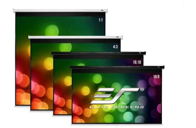 Ecran proiectie manual perete/tavan Elitescreens 265,6 X 149,3 cm M120XWH2-E24  Format 16:9 60 cm black drop