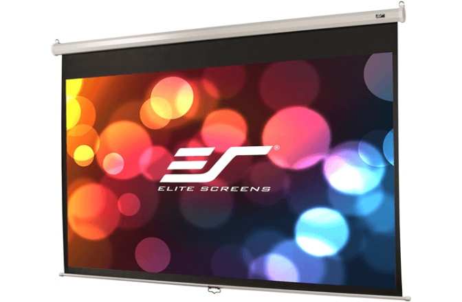Ecran proiectie manual perete/tavan Elitescreens 265,6 X 149,3 cm M120XWH2-E24  Format 16:9 60 cm black drop