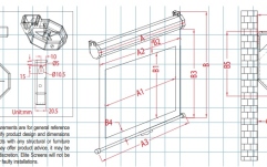 Ecran proiectie manual perete/tavan Elitescreens 265,6 X 149,3 cm M120XWH2-E24  Format 16:9 60 cm black drop