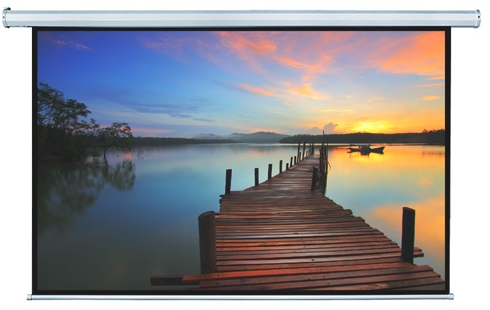 Ecran proiectie motorizat cu telecomanda BlackMount Perete/tavan 200cm x 125cm