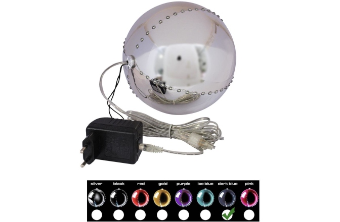 Efect de sezon Europalms LED Snowball 15cm, dark-blue