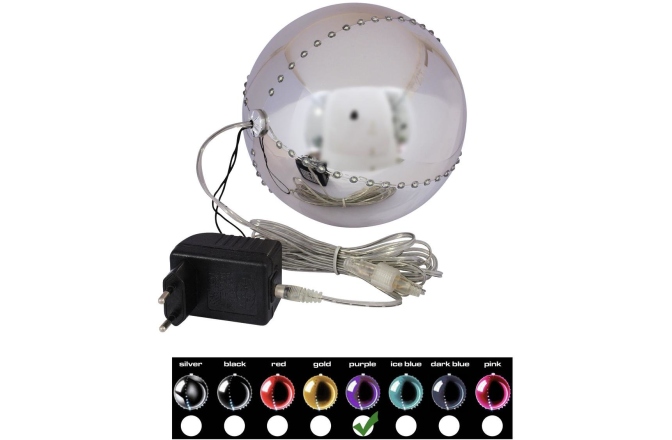 Efect de sezon Europalms LED Snowball 15cm, purple