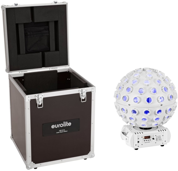 Eurolite Set LED B-40 HCL Beam Effect MK2 wh + Case