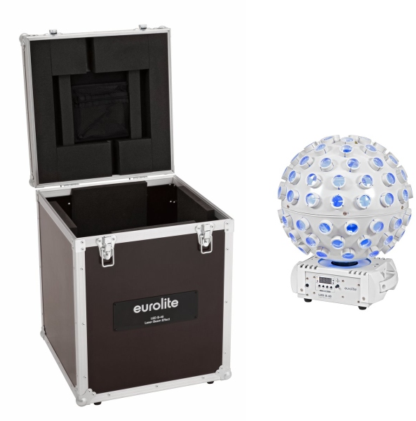 Eurolite Set LED B-40 Laser Beam Effect white + Case
