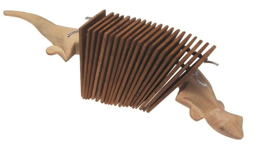 Toca Gecko Wooden Clacker Lemn