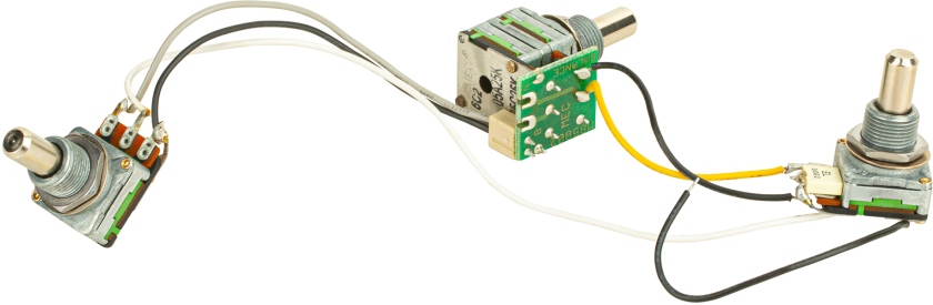 MEC Pickups 60087 - Passive Warwick Triumph Bass Electronics for Piezo 3 Pot Layout Tone only for Piezo