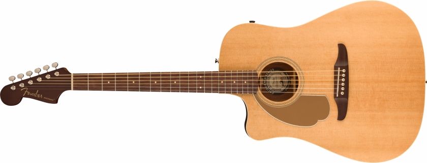 Fender Redondo Player Left-Handed, Walnut Fingerboard, Gold Pickguard, Natural