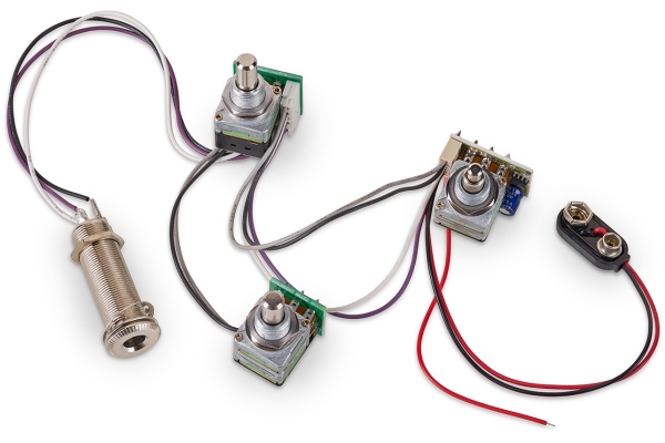 MEC Pickups  60003 LH - Active BEC 2 Electronics For Active Pickups (Vol PP / Bal / T+B) - Lefthand