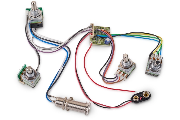  60072 - Active BEC 2 Electronics For Active Pickups (Vol PP / Bal / T PP / B) - Warwick Vampyre SN