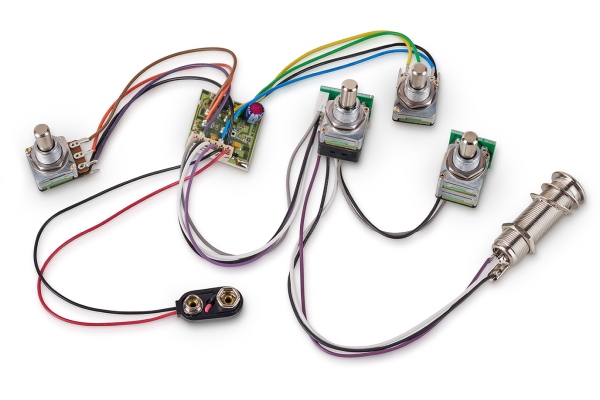  60014 - Active BEC 2 Electronics For Passive Pickups (Vol PP / Bal / T / B)