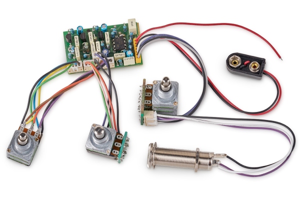 MEC Pickups  60060 - Active EQ2 Electronics For Active Pickups (Vol+Bal PP / T+B / M PP)