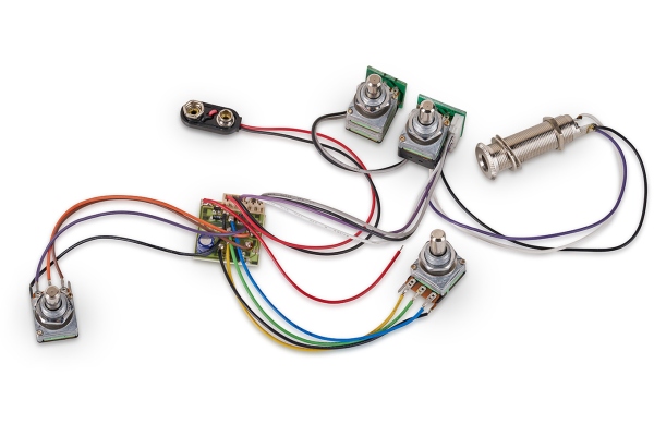 MEC Pickups  60004 LH - Active BEC 2 Electronics For Active Pickups (Vol PP / Bal / T / B) - Lefthand