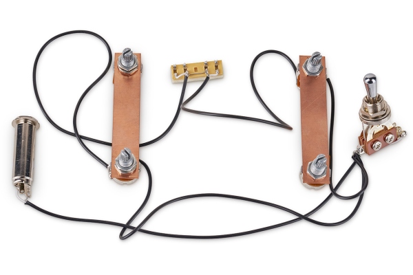 MEC Pickups  60090 C - Passive Electronics For Passive Pickups (Vol / Vol / Tone / Tone) w/ Toggle Switch - Chrome