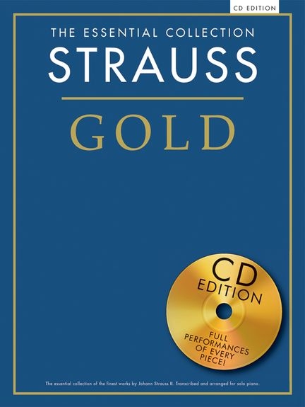 ESSENTIAL COLLECTION STRAUSS GOLD PIANO BOOK/CD